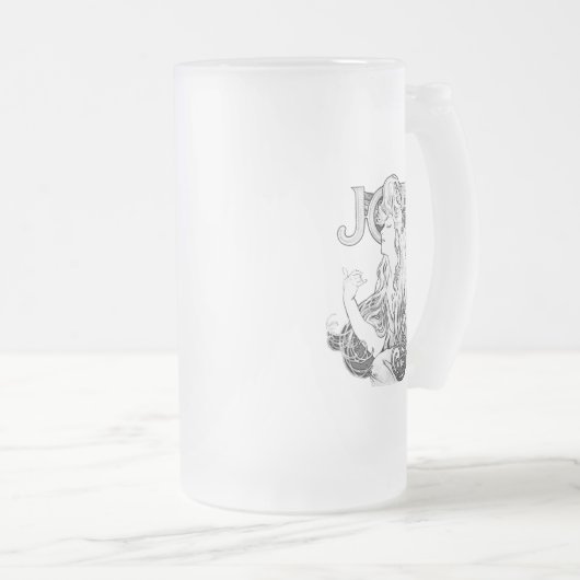 Alphonse Mucha JOB ISOGS Matglas Bierpul (Voorkant rechts)