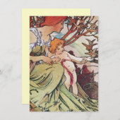 Alphonse Mucha Kaart (Voorkant / Achterkant)