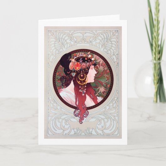 Alphonse Mucha Kaart (Voorkant)
