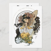 Alphonse Mucha Kaart (Voorkant / Achterkant)