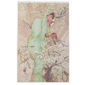 Alphonse Mucha Kalender 2025 (Jan 2027)