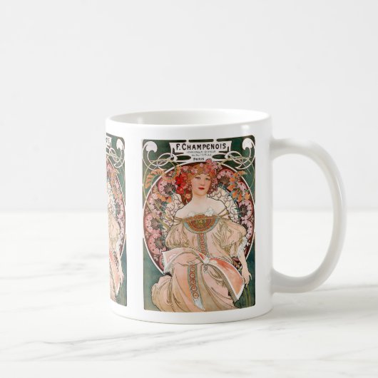 Alphonse Mucha Koffiemok (Rechts)
