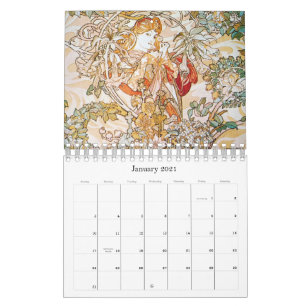 Alphonse Mucha kunstwerkkalender Kalender
