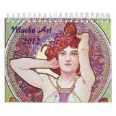 Alphonse Mucha kunstwerkkalender Kalender (Hoes)