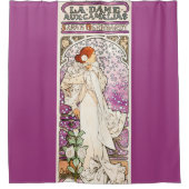 Alphonse Mucha La Dame 1896 Art Douchegordijn (Voorkant)