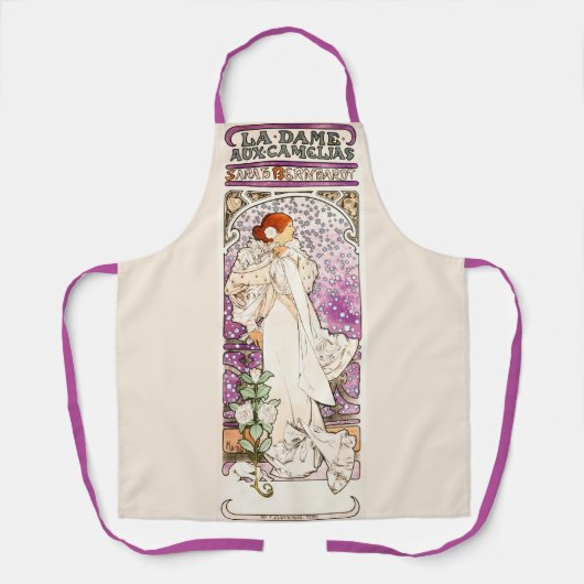 Alphonse Mucha La Dame 1896 Art Schort (Voorkant)