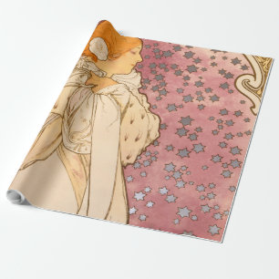 Alphonse Mucha La Dame Aux Camelias: Art Nouveau Cadeaupapier