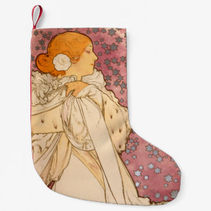 Alphonse Mucha La Dame Aux Camelias: Art Nouveau Kleine Kerstsok