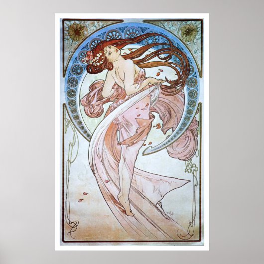 Alphonse Mucha. La Danse/Dance, 1898 Poster (Voorkant)