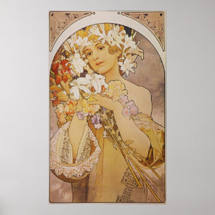 Alphonse Mucha. La Fleur/Flowers, c.1897 Poster