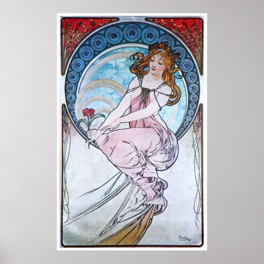 Alphonse Mucha. La Peinture/Painting, 1898 Poster (Voorkant)