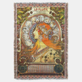 Alphonse Mucha La Plume Zodiac Art  Deken (Voorkant Verticaal)