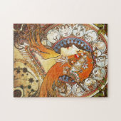 Alphonse Mucha La Plume Zodiac Art  Legpuzzel (Horizontaal)