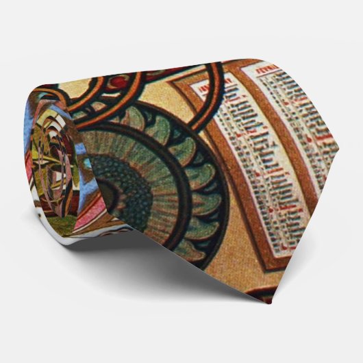 Alphonse Mucha La Plume Zodiac Art  Stropdas (Opgerold)