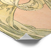 Alphonse Mucha - La Primevere & La Plume Poster (Hoek)