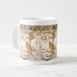 Alphonse Mucha Lady Jumbo Mug