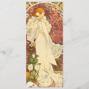 Alphonse Mucha Lady van de Camelias Kaart