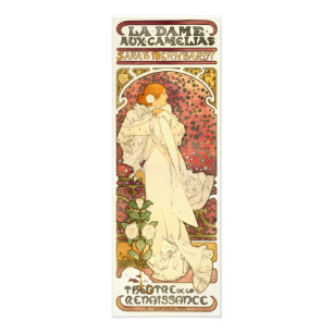 Alphonse Mucha Lady van de Camelias Print Foto Afdruk