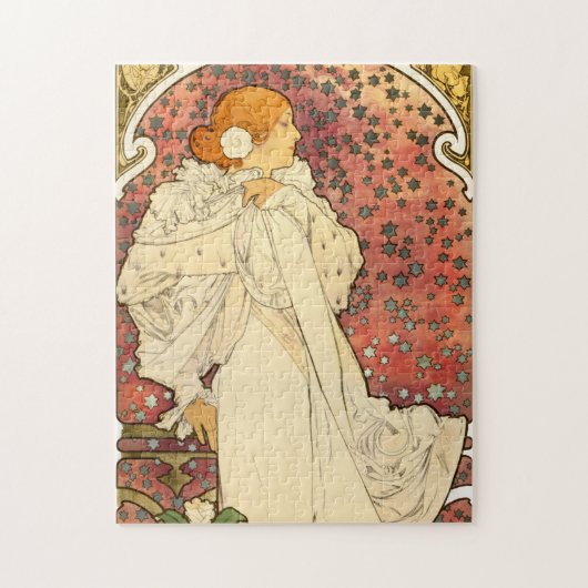 Alphonse Mucha Lady van de Camelias Puzzle Legpuzzel (Verticaal)