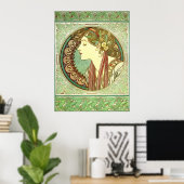 Alphonse Mucha Laurel Nouveau GalleryHD Poster (Thuiskantoor)