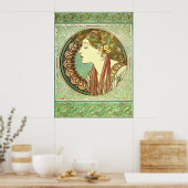 Alphonse Mucha Laurel Nouveau GalleryHD Poster (Keuken)