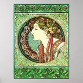 Alphonse Mucha Laurel Poster (Voorkant)