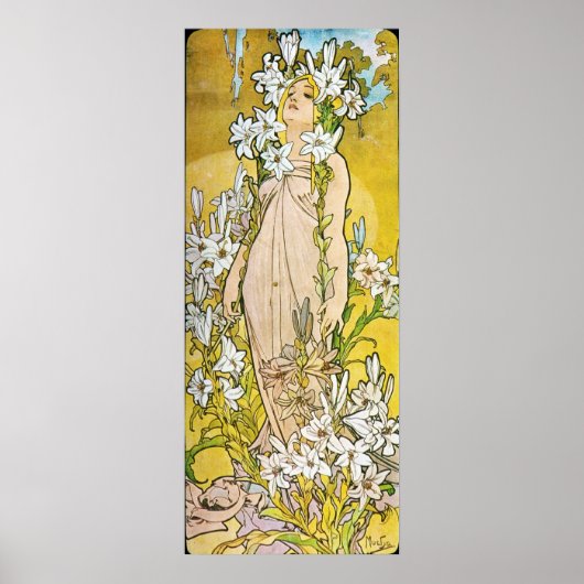 Alphonse Mucha. Le Lys/Lily, 1897 Poster (Voorkant)
