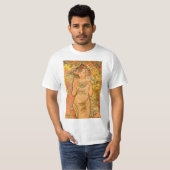 Alphonse Mucha le T-shirt de rose (Devant entier)