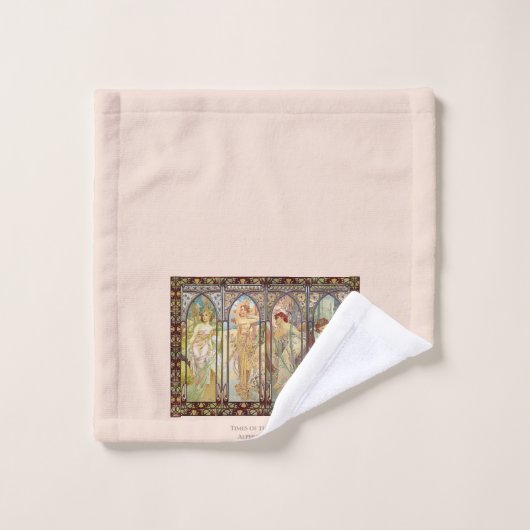 Alphonse Mucha - Les heures du jour (Gant de toilette)