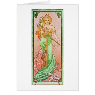 Alphonse Mucha les saisons : Ressort Printemps