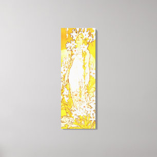 Alphonse Mucha Lily Canvas Poster Afdruk