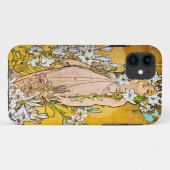 Alphonse Mucha - Lily - Witte Rand Case-Mate iPhone Case (Achterkant (horizontaal))