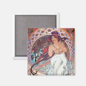 Alphonse Mucha Magneet (Voorkant / Achterkant)