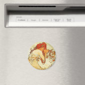 Alphonse Mucha - Magnet d'été (In Situ (Lave-vaisselle))