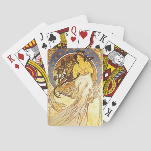 Alphonse Mucha Masterpart Collectie Deck Pokerkaarten (Achterkant)