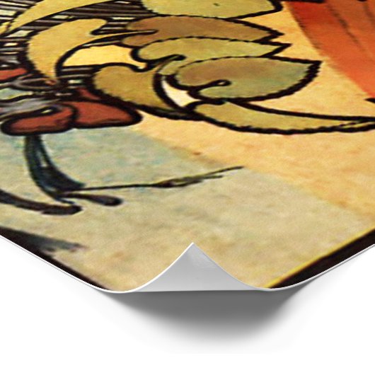 Alphonse Mucha - Monaco Monte Carlo Poster (Hoek)