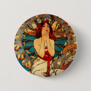 Alphonse Mucha Monte Carlo Button