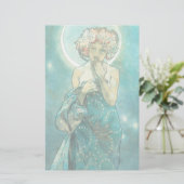 Alphonse Mucha Moonlight Clair de Lune Art Nouveau Briefpapier (Staand voorkant)