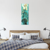 Alphonse Mucha Moonlight Clair de Lune Art Nouveau Canvas Afdruk (Insitu (Slaapkamer))
