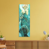 Alphonse Mucha Moonlight Clair de Lune Art Nouveau Canvas Afdruk (Insitu (Woonkamer))