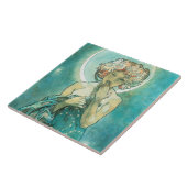 Alphonse Mucha Moonlight Clair de Lune Art Nouveau Tegeltje (Zijkant)