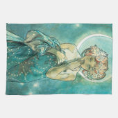 Alphonse Mucha Moonlight Clair de Lune Art Nouveau Theedoek (Horizontaal)