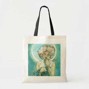 Alphonse Mucha Moonlight Clair de Lune Art Nouveau Tote Bag
