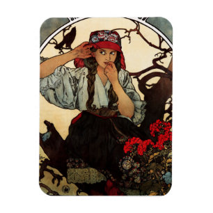 Alphonse Mucha Moraviair Teachers Choir Magnet Magneet