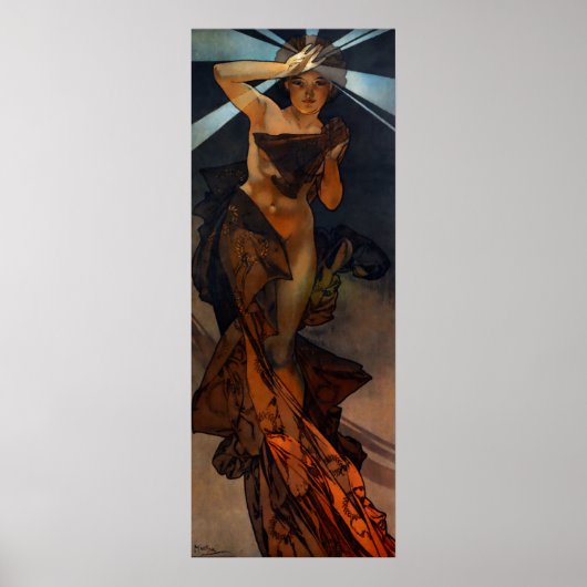Alphonse Mucha Morning Star Poster (Voorkant)