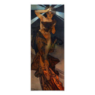 Alphonse Mucha Morning Star Print Foto Afdruk
