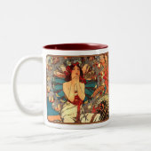 Alphonse Mucha Nouveau Jolie Mug Café-Dame (Gauche)