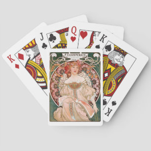 Alphonse Mucha Painting Pokerkaarten