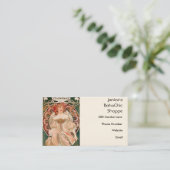Alphonse Mucha Painting Visitekaartje (Staand voorkant)