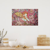 Alphonse Mucha. Parmi Les Fleurs 1900 Poster (Keuken)